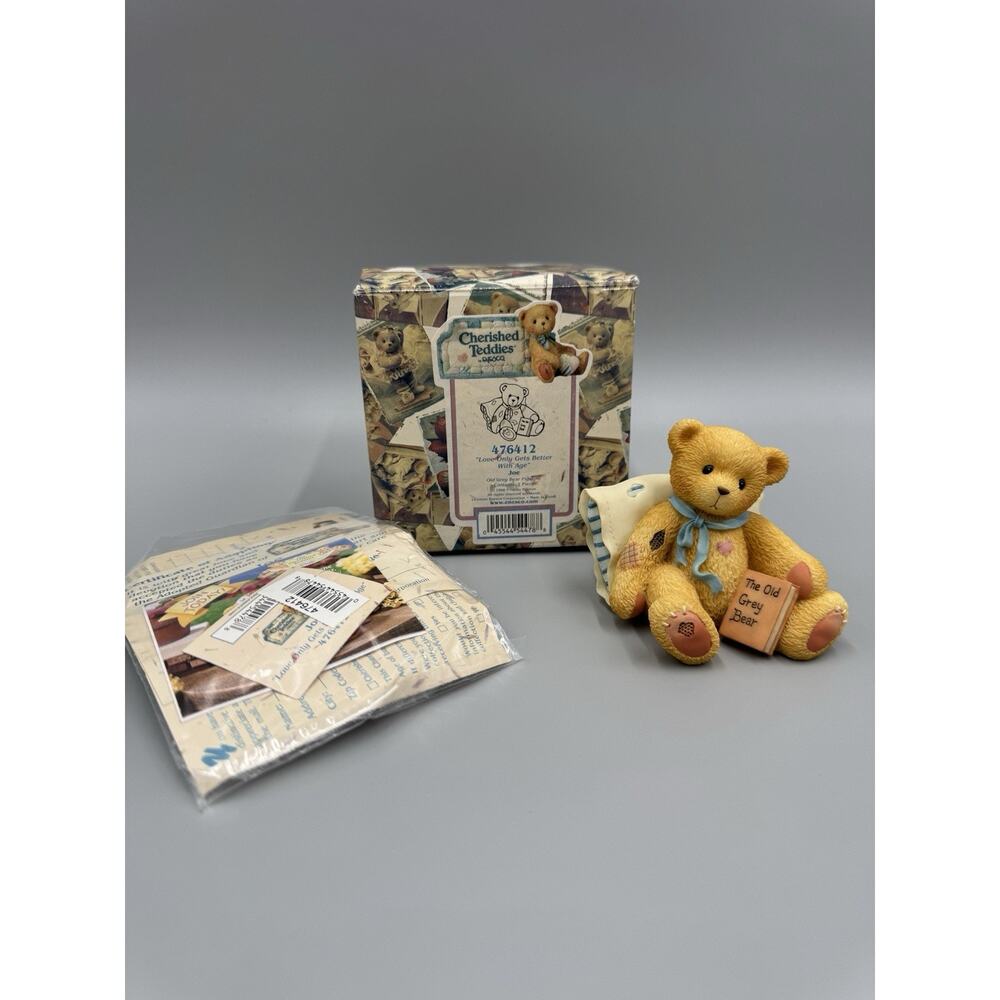 1998 Cherished Teddies JOE Love Only Gets Better With Age Figurine #476412‎
